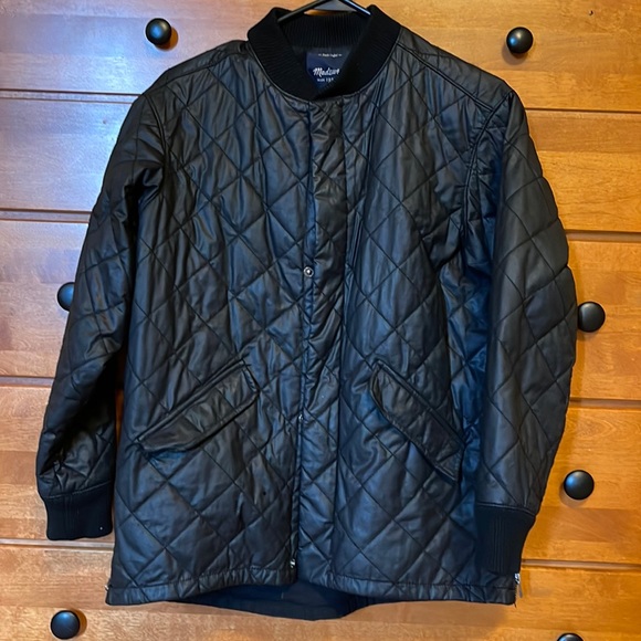 COPY - Madewell jacket. Black quilted size S - Picture 1 of 6